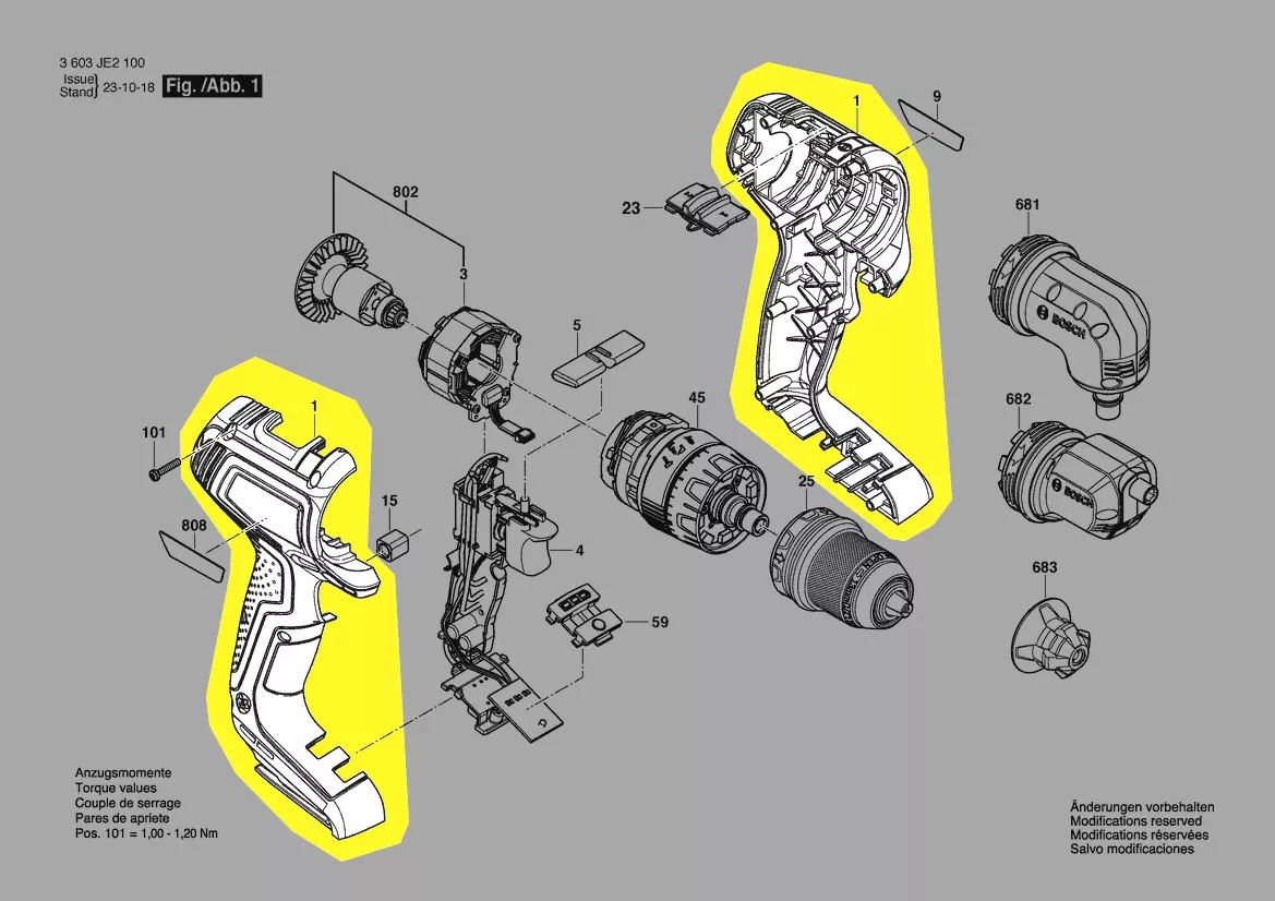 Boitier réf. 1 605 806 6EB Bosch
